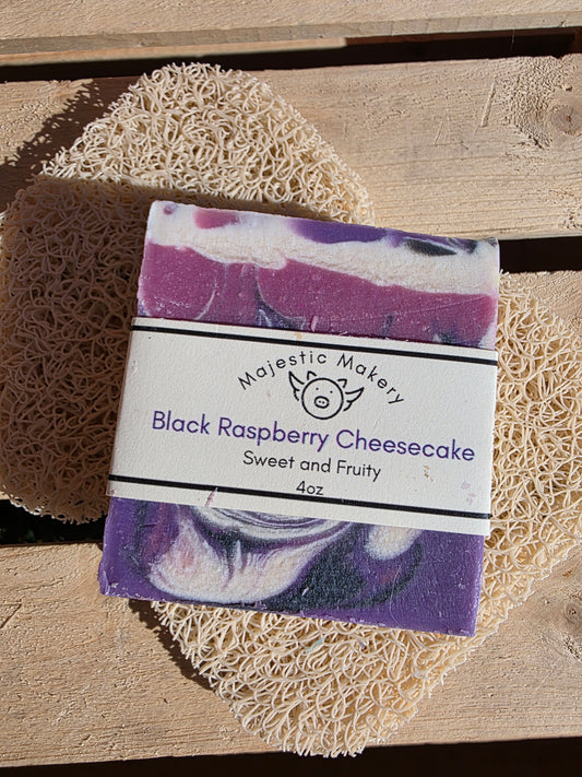 Goat Milk Soap - Black Raspberry Cheesecake